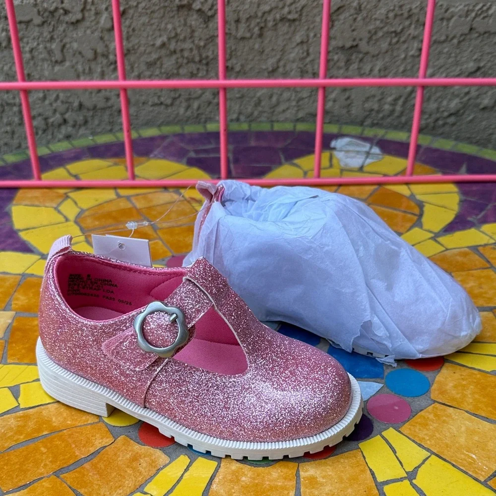 New GAP Sparkly Pink/White Kids Dress Shoes